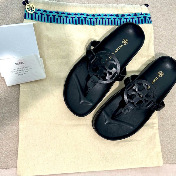 Tory Burch Black Sandals - Picture 2 of 7